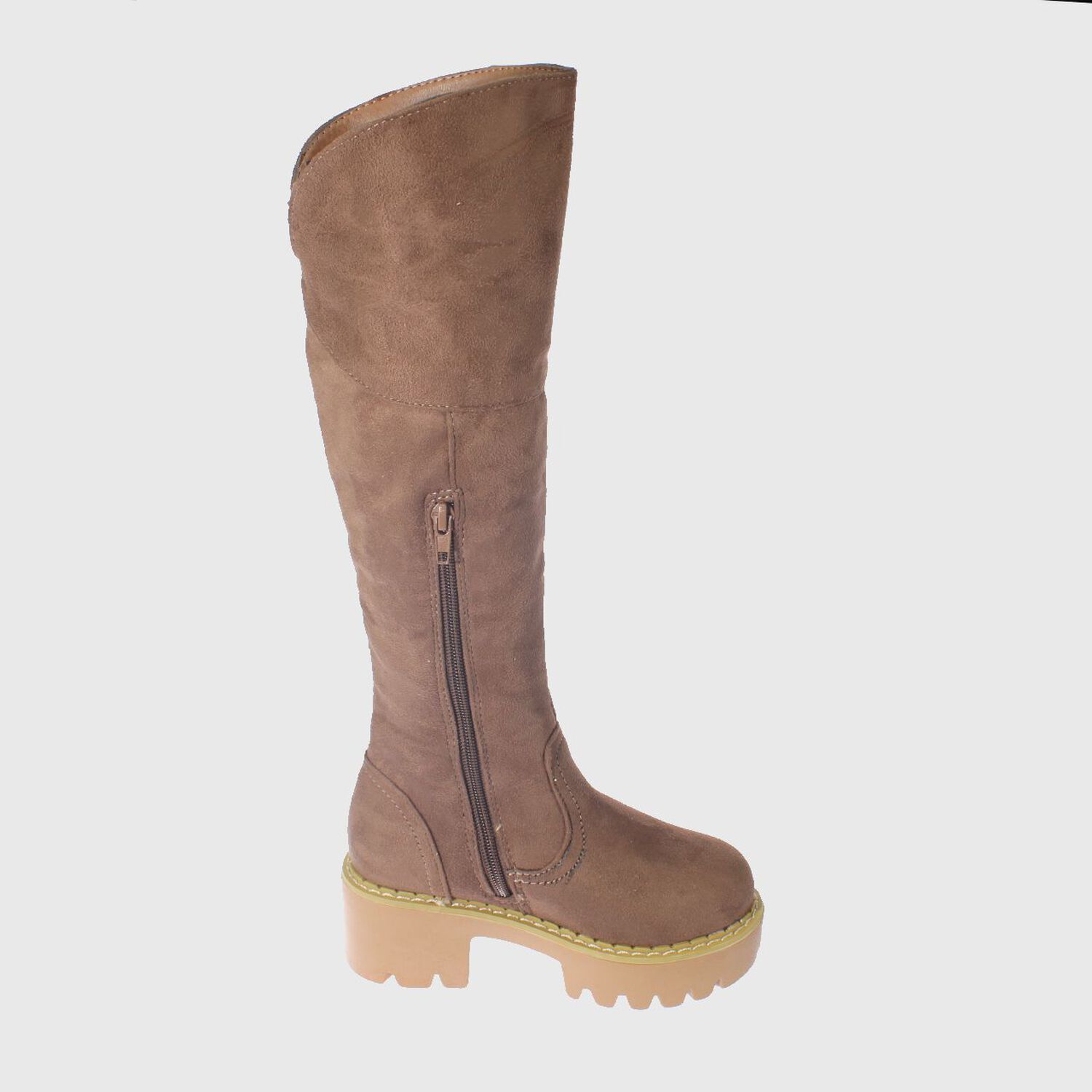 Bota Bordada Taupe V&iacute;a Franca Art. 3ni8001taupe image number 3.0