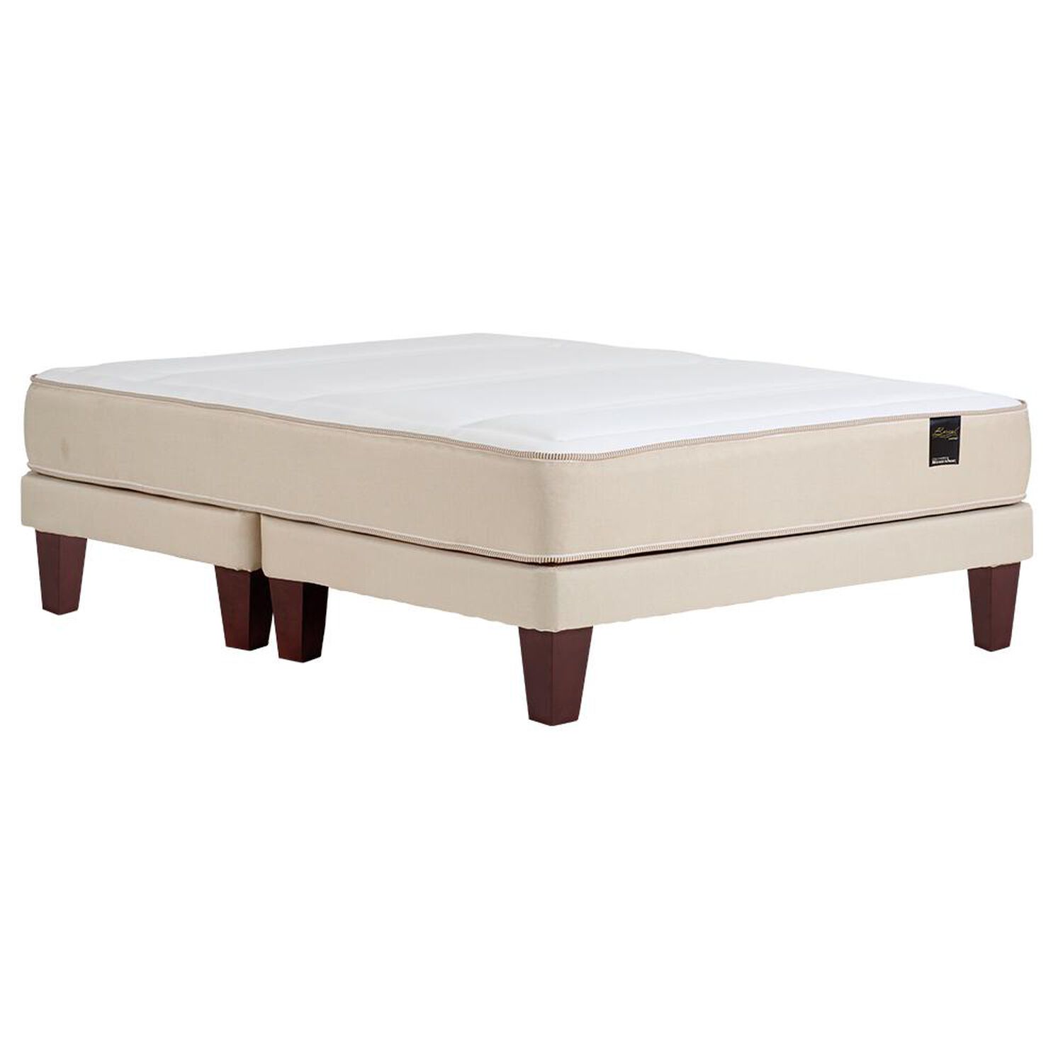 Cama Europea Mantahue Boreal Uno / 2 Plazas / Base Dividida image number 1.0