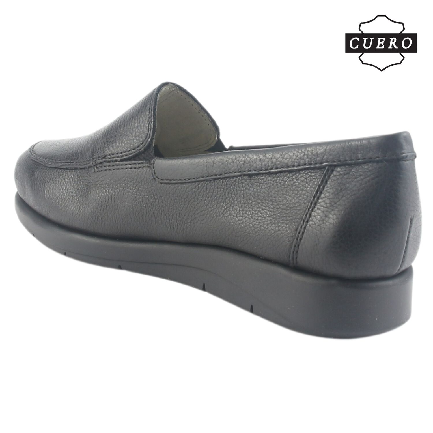 Mocasin De Cuero Chalada Mujer Cira-1 Negro Casual image number 4.0