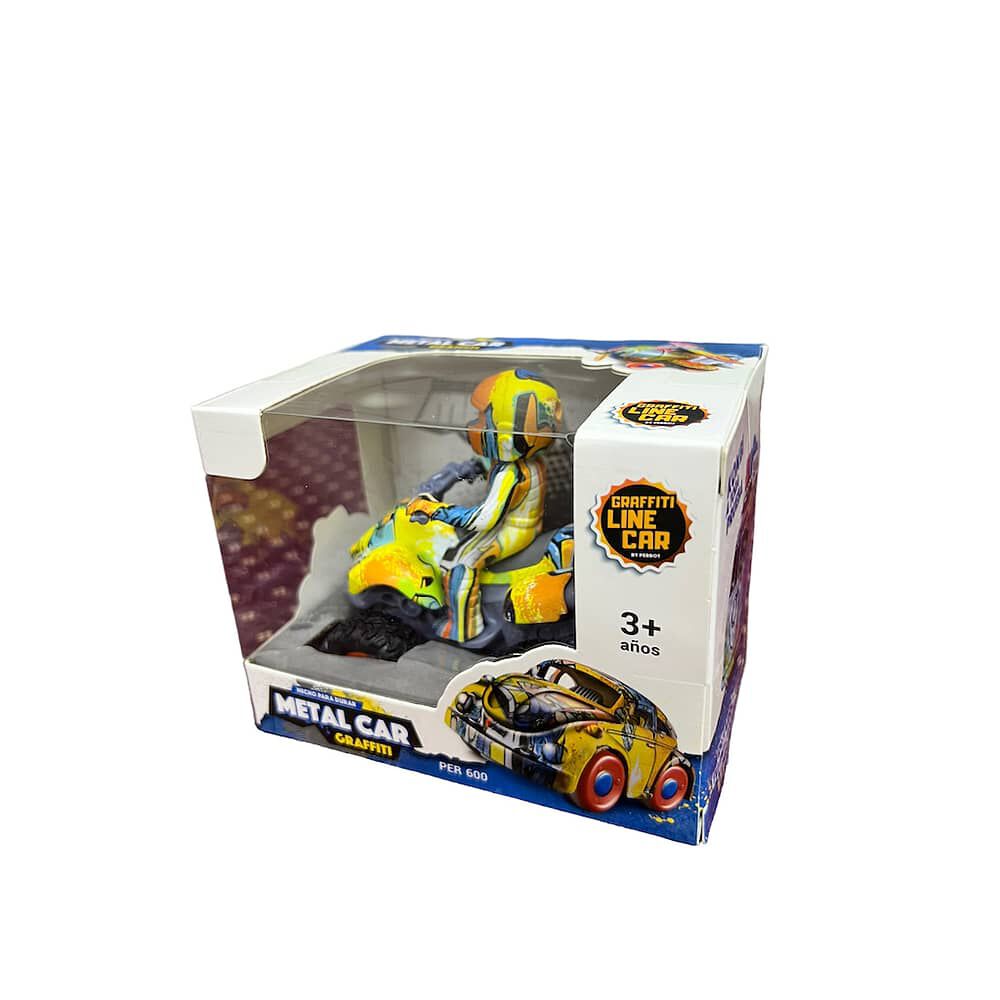 Auto | Camioneta | Moto Metalico Graffiti Juguete Fricci&oacute;n image number 5.0