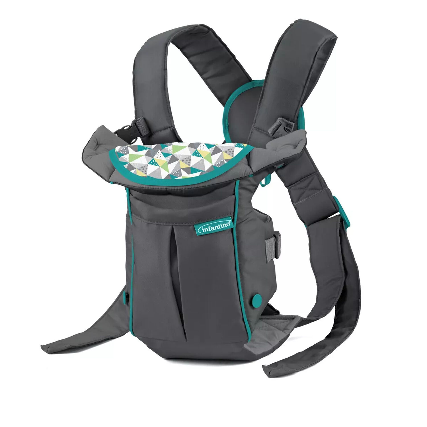Portabeb&eacute;s Swift Classic Con Bolsillo Gris Infantino image number 0.0