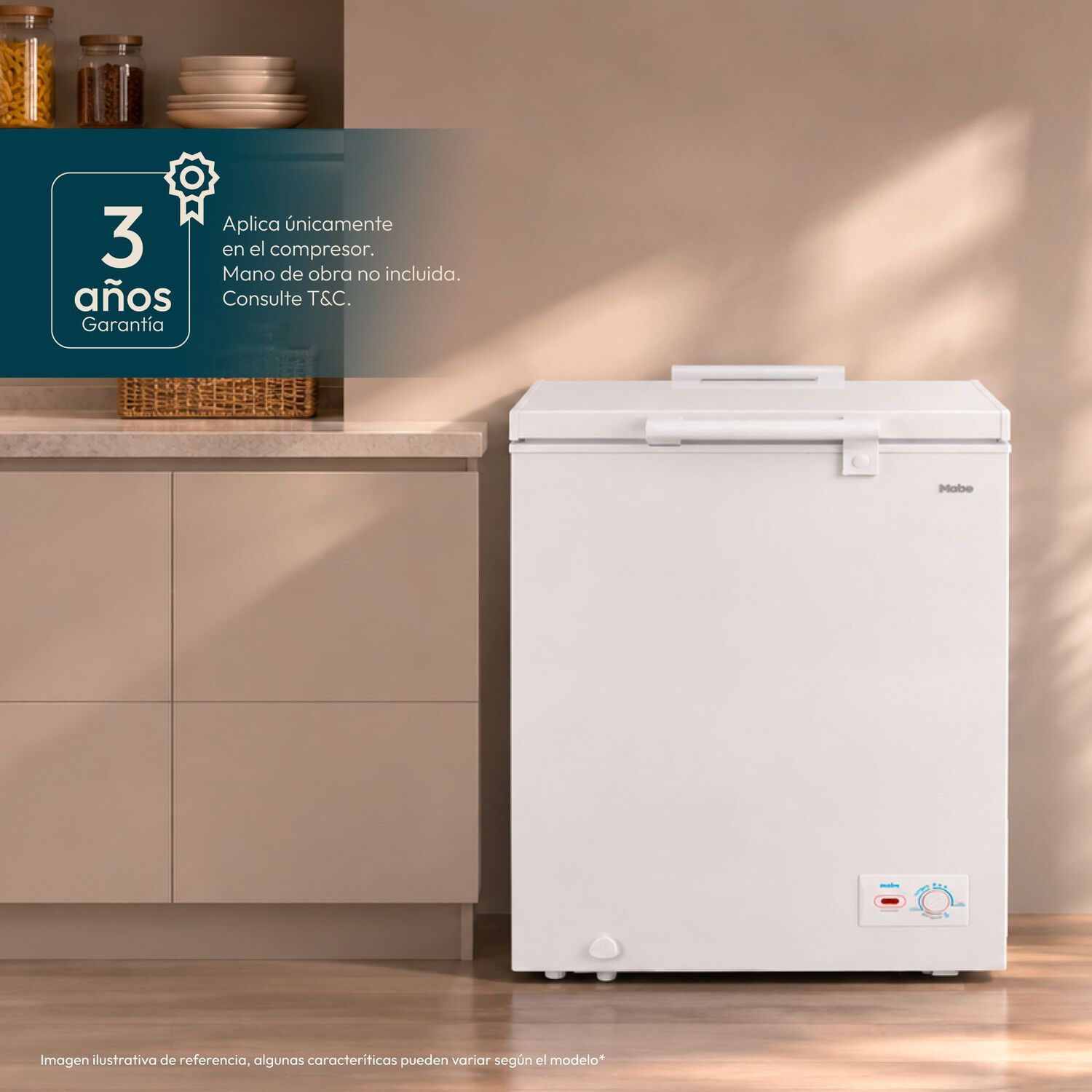 Freezer Horizontal Mabe FDHMHM100PPLB0 / Fr&iacute;o Directo / 98 Litros / E image number 5.0