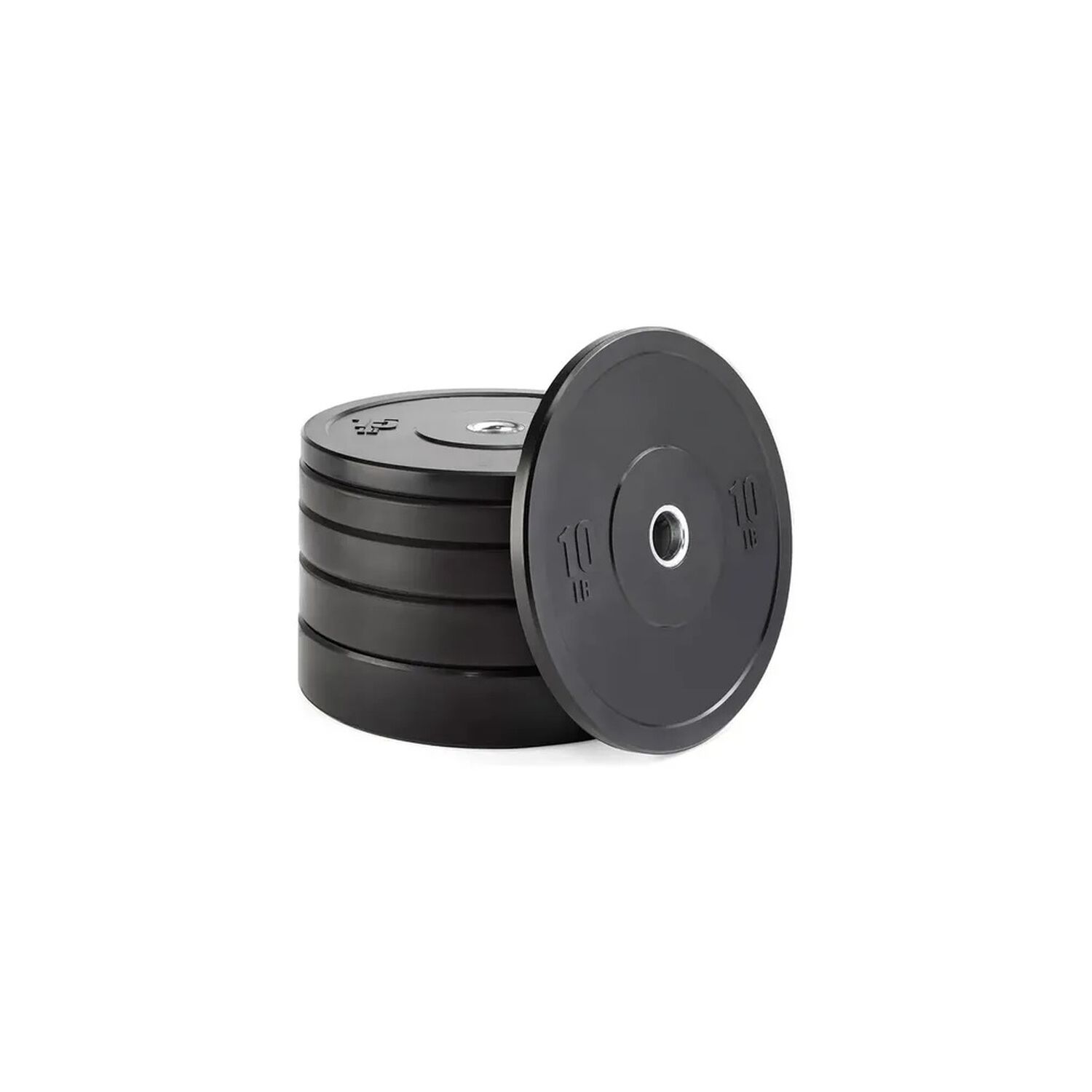Par Discos Ol&iacute;mpicos Bumper 10 Lb (20 Lb Total) Negro image number 2.0