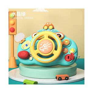 Juguete Simulador Volante Interactivo Sonido Azul Infantil