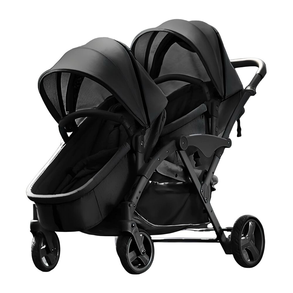 Coche Doble Duo Reclinable 9 Modos En 1 Lubabycas Negro image number 8.0