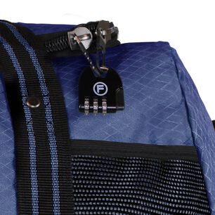 Bolso Tipo Mochila Con Ruedas + Candado Challenger Azul
