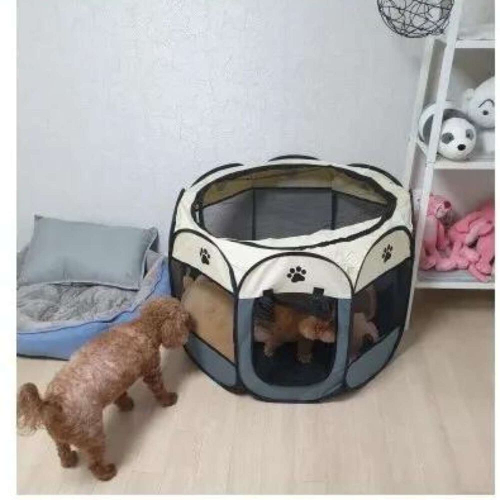 Corral Para Mascotas Plegable Portátil - Perros Y Gatos image number 3.0