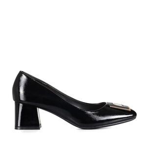 Zapato Taco Mujer Acabado Charol Formal Weide Gh137