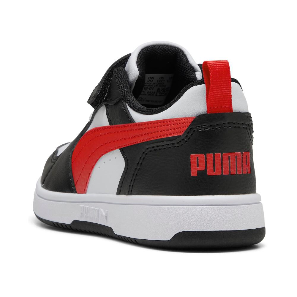 Zapatilla Urbana Niño Puma Rebound V6 Lo Ac+ Ps Blanco image number 4.0
