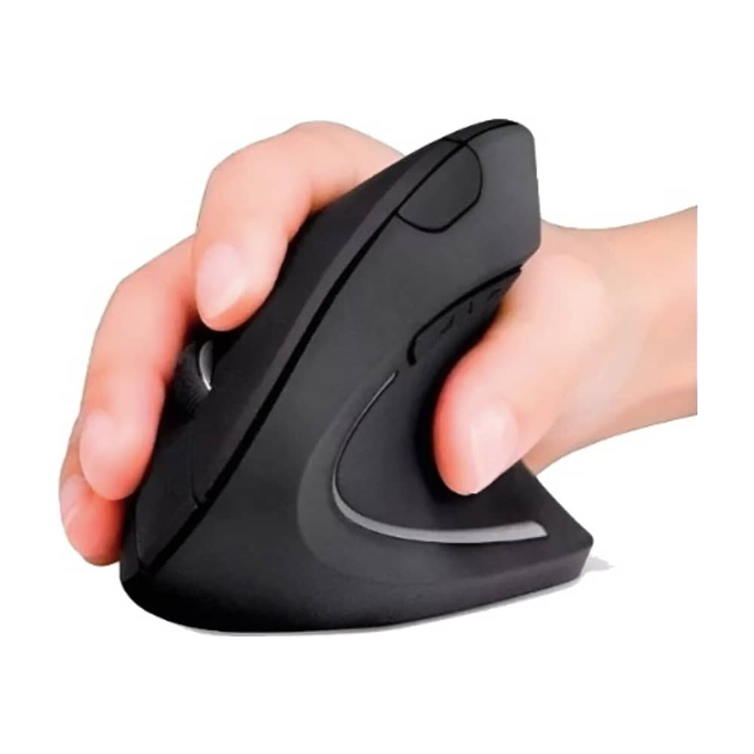 Rat&oacute;n Vertical Inal&aacute;mbrico 2.4g Recargable X Usb Ergon&oacute;mico Color Negro image number 0.0