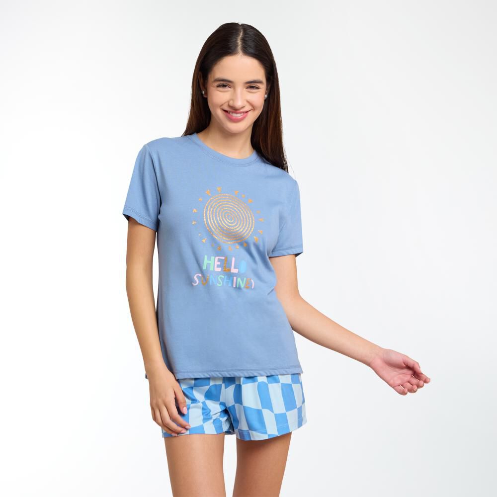 Polera De Pijama Manga Corta Mujer Freedom image number 0.0