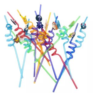 Pack 5 Bombillas Reutilizables Pokemon Cotillon Para Fiesta Pack 5 Bombillas Reutilizables Pokemon Cotillon Para Fiesta