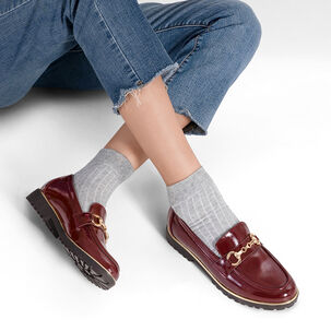 Mocasin Casual Mujer Vintage Clasico Charol Weide Jn712