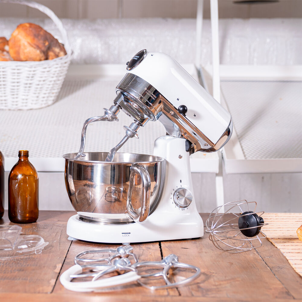 Batidora De Pedestal Hook Mixer Blanco Easyways image number 1.0