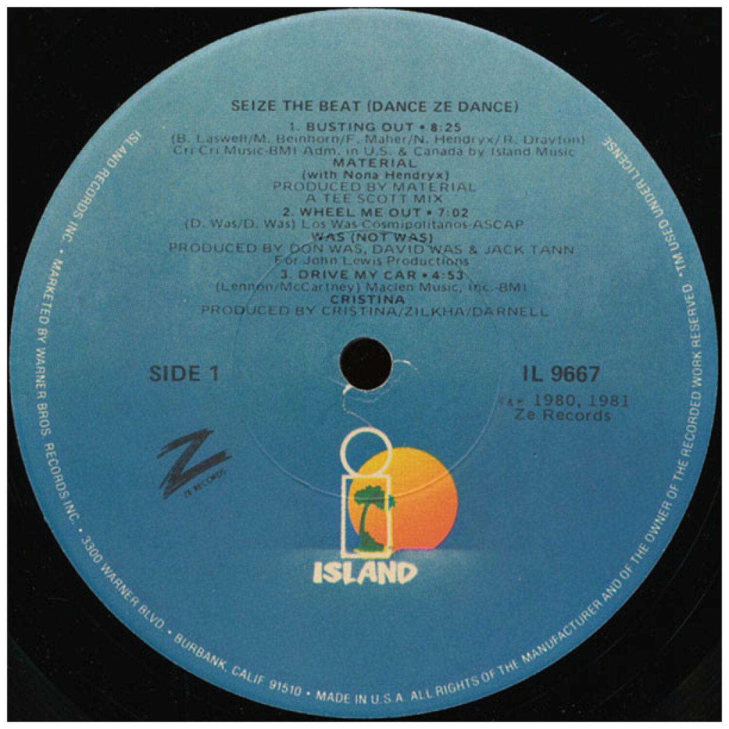 Seize The Beat - Dance Ze Dance - Various Artist | Vinilo Usado image number 5.0