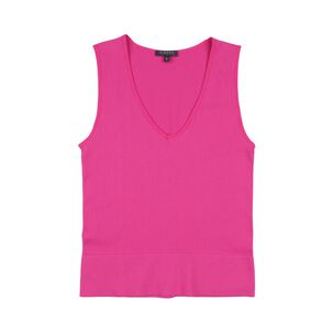 Polera Crop Sin Mangas Cuello V Mujer Kimera