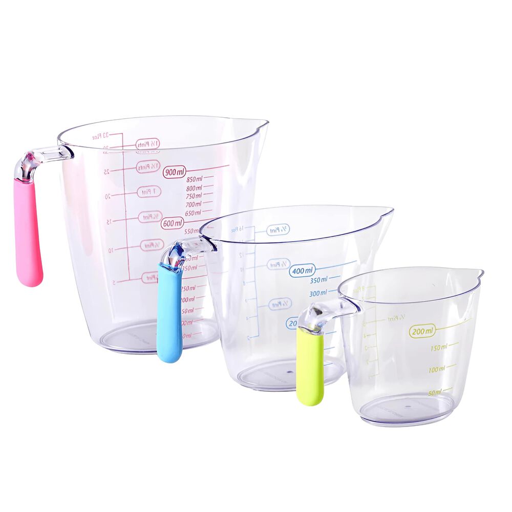 Set De 3 Jarras Medidoras Plástico 3 Medidas image number 2.0