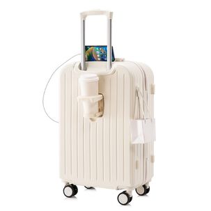 Maleta De Viaje Cabina Equipaje Mediano Con Usb Y Portavasos