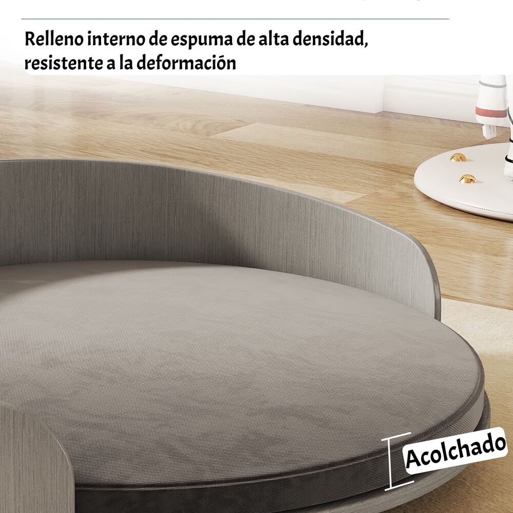 Cama Para Mascotas Madera Colchón 53x53cm Aveo By Lubabycas image number 4.0