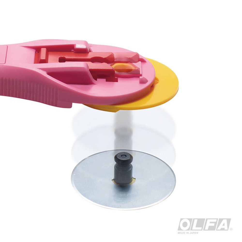 Cuchillo Olfa Rotativo Para Tela 45 Mm Rosado image number 3.0
