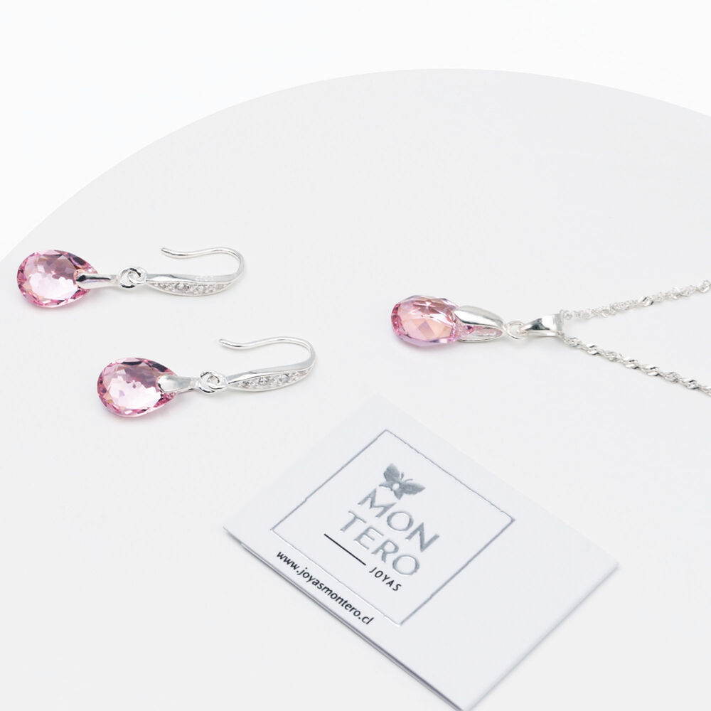 Conjunto Milan Cristales Genuinos Light Rose image number 1.0