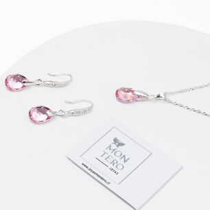 Conjunto Milan Cristales Genuinos Light Rose