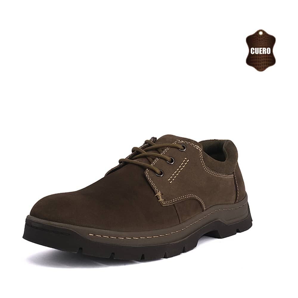 Zapato De Cuero Casual Ymir Verde London Adixt image number 0.0