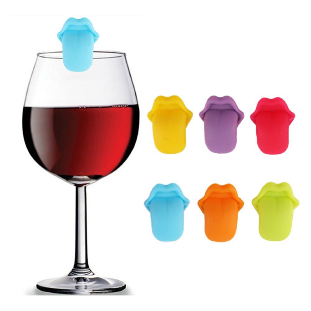 Marcadores De Vasos O Copas Boca Lengua 6 Pcs image number 0.0