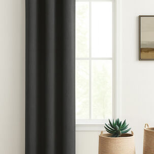 Cortina Engomada Termica 100% Blackout De Tipo Lino