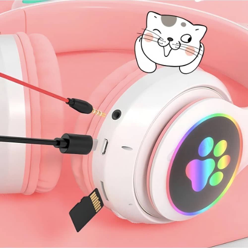 Aud&iacute;fonos Gamer Inal&aacute;mbricos Verdes Con Luz Led image number 3.0