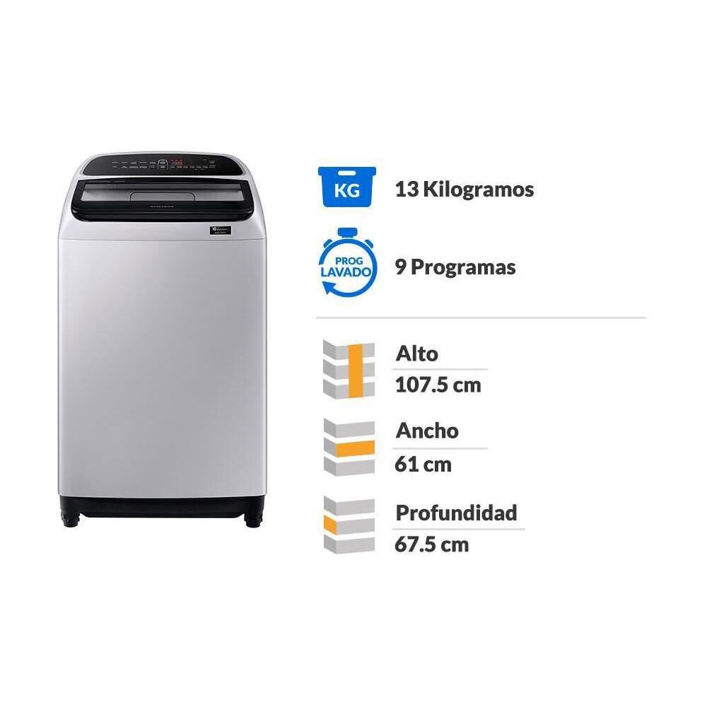 Lavadora Samsung WA13T5260BY/ZS / 13 Kg image number 1.0