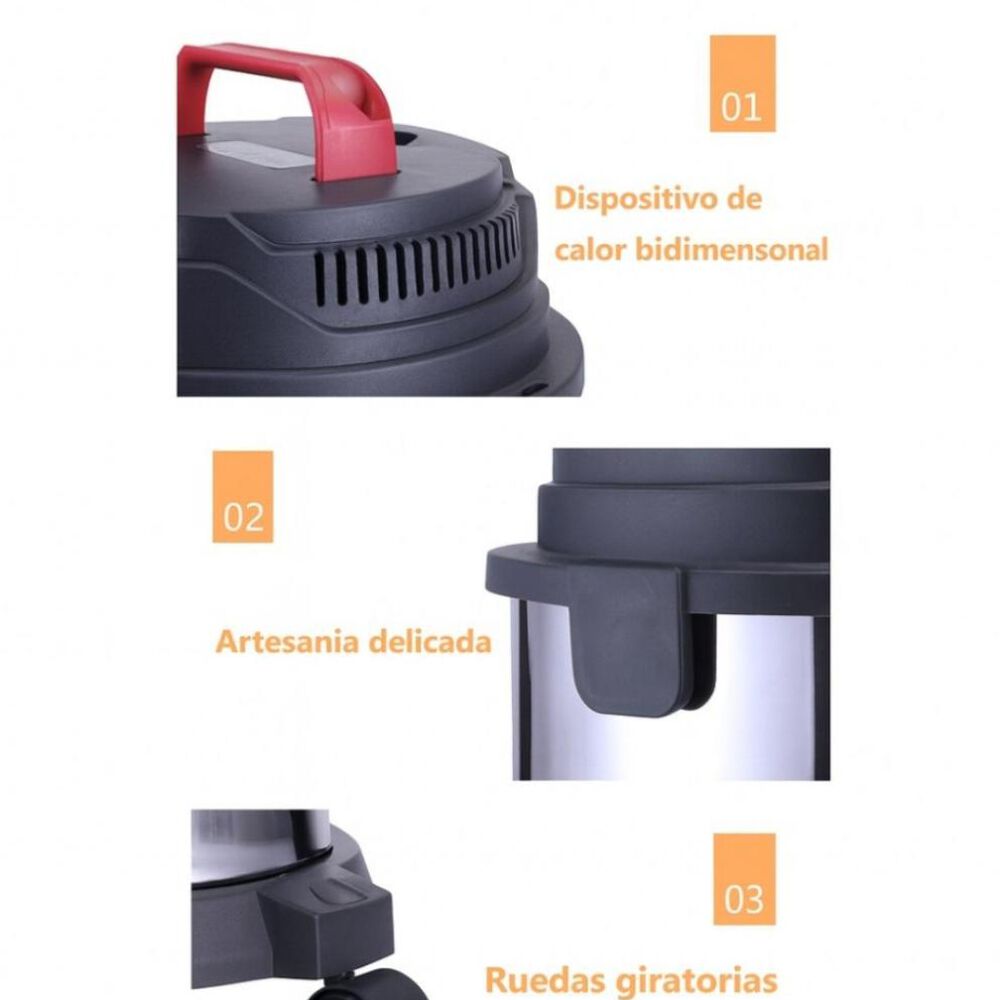 Aspiradora Industrial Profesional 18l 1500w Acero Inoxidabl image number 3.0
