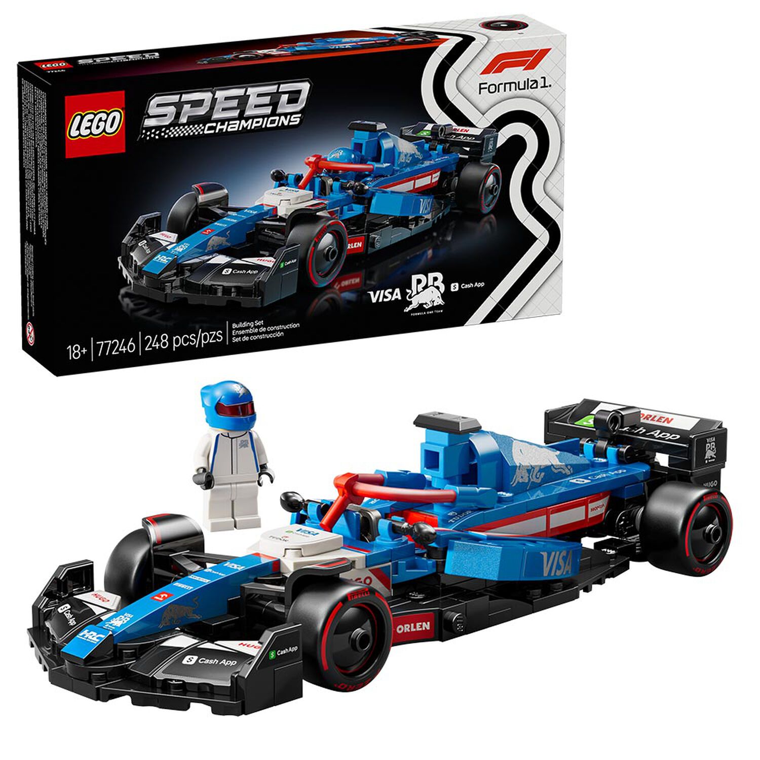 Lego Speed Champions - Auto De Carreras Visa Cash App Rb Vcarb 01 F1 - 77246 image number 0.0