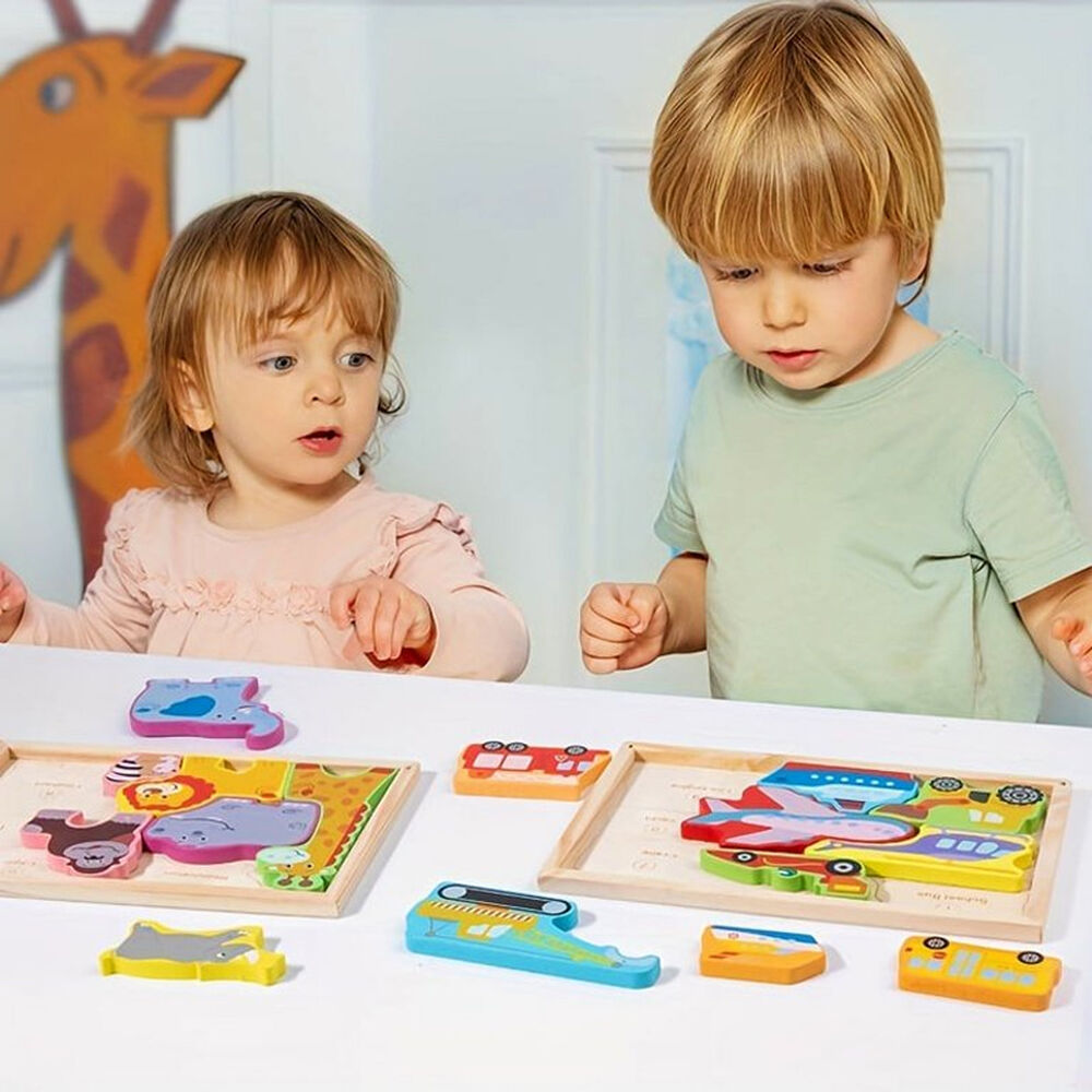 Rompecabeza Puzzle Encaje De Madera Juguete Didactico Ni&ntilde;os image number 4.0