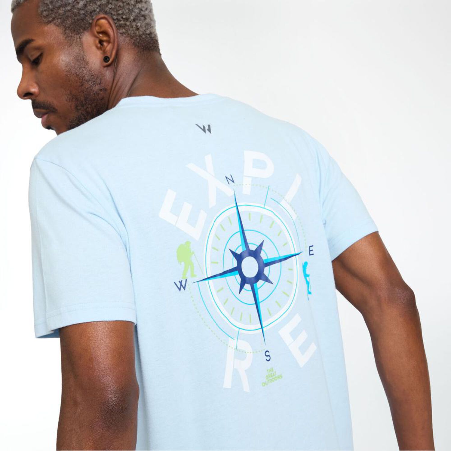 Polera Deportiva Manga Corta Estampado Hombre Wetland image number 4.0