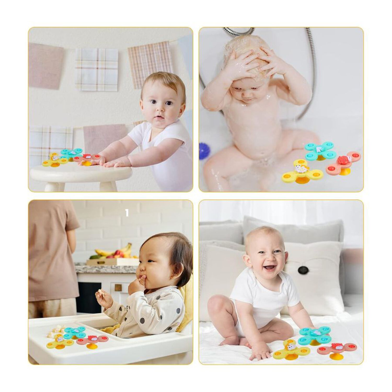 Juguete Giratorio Spinner Con Ventosa Para Bebes image number 3.0