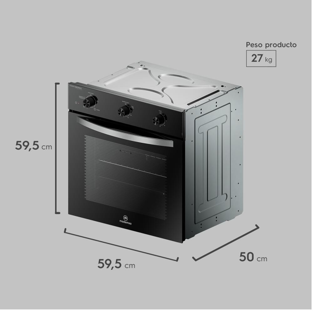 Horno Empotrado Mademsa Om6tb / 52 Litros image number 2.0