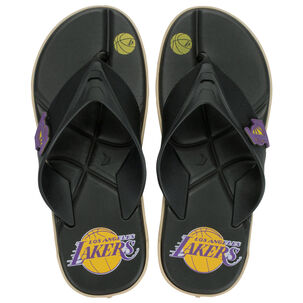 Sandalia Hombre Negro/azul Lakers Shot Nba Rider