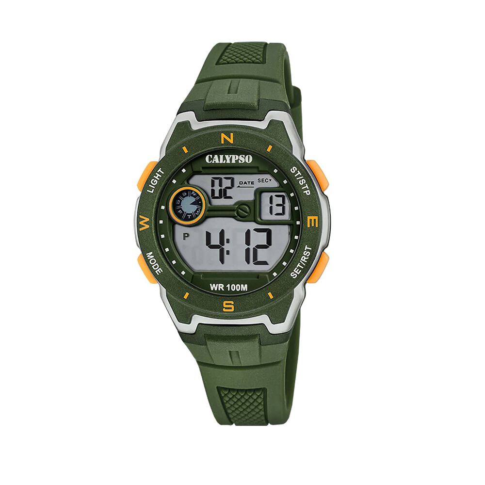Reloj K5853/2 Calypso Verde Infantil Digital Crush image number 0.0