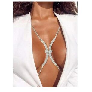 Cadena/collar Para El Cuerpo Pecho Sexy Diva Fiesta