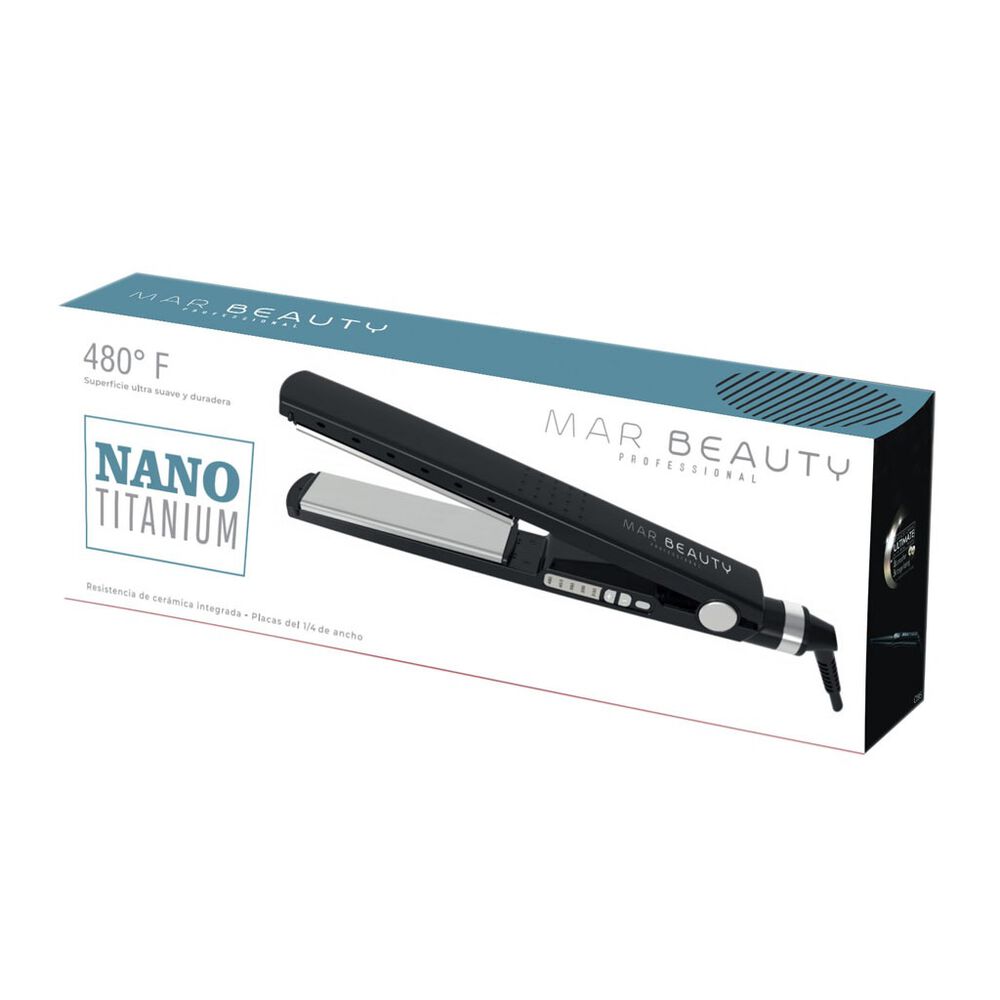 Plancha Nano Titanium Mar Beauty Professional Color Negro image number 0.0