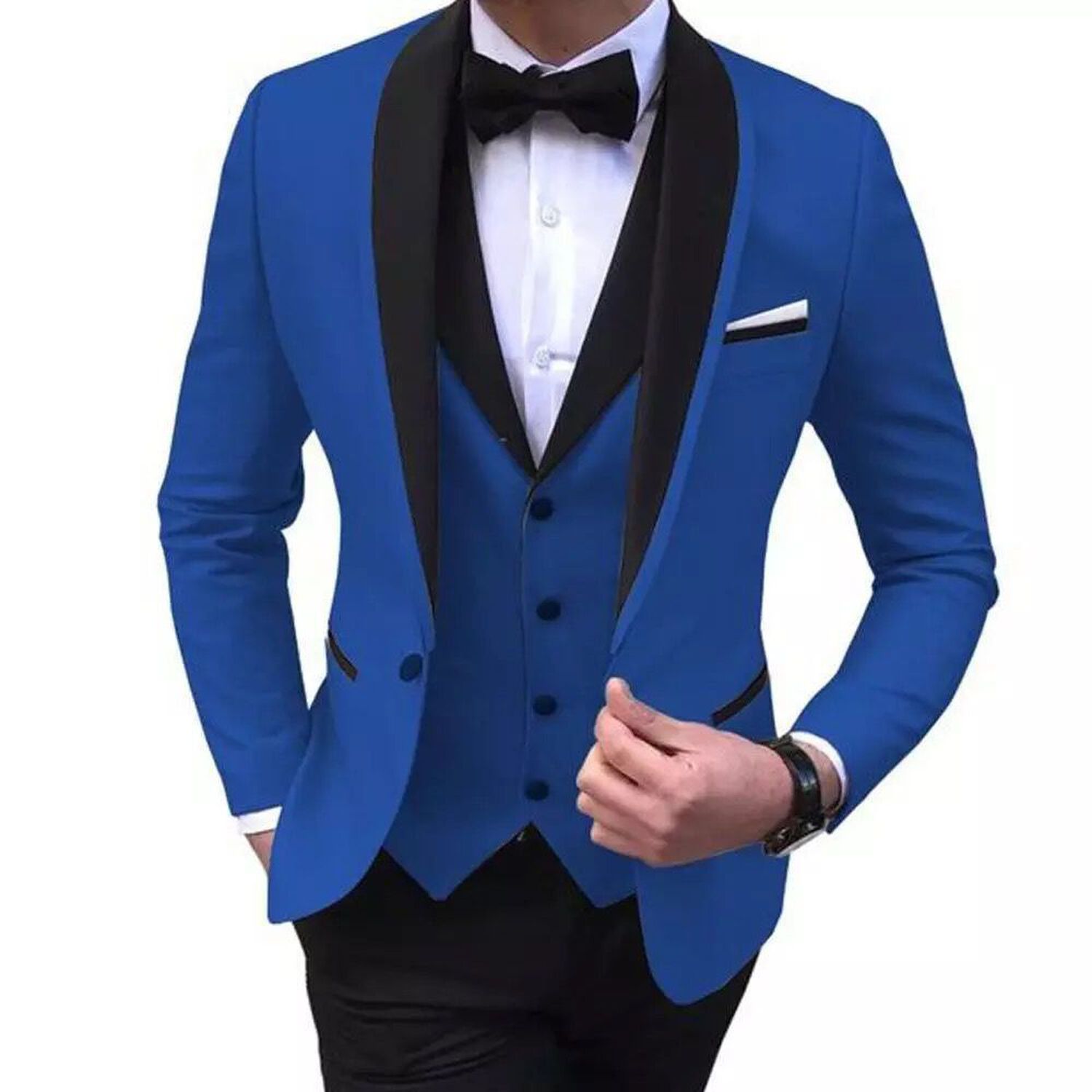 Terno Elegante De Cuatro Piezas Para Hombre image number 0.0