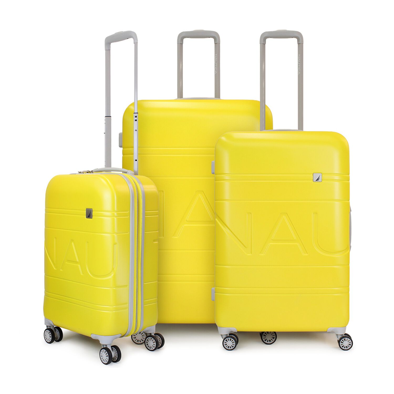 Set De 3 Maletas S+m+l Nautica Palermo Amarillo image number 0.0