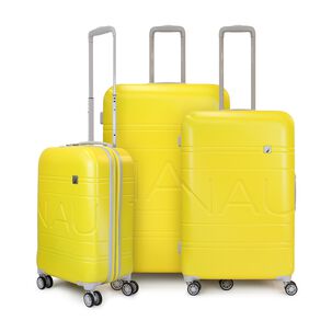 Set De 3 Maletas S+m+l Nautica Palermo Amarillo