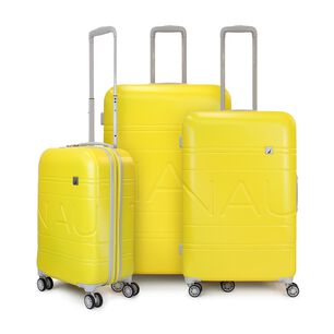 Set De 3 Maletas S+m+l Nautica Palermo Amarillo