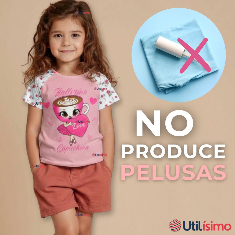 Polera Brainrots 100% Algod&oacute;n Manga Corta Ni&ntilde;a Tralalero Rosado image number 8.0