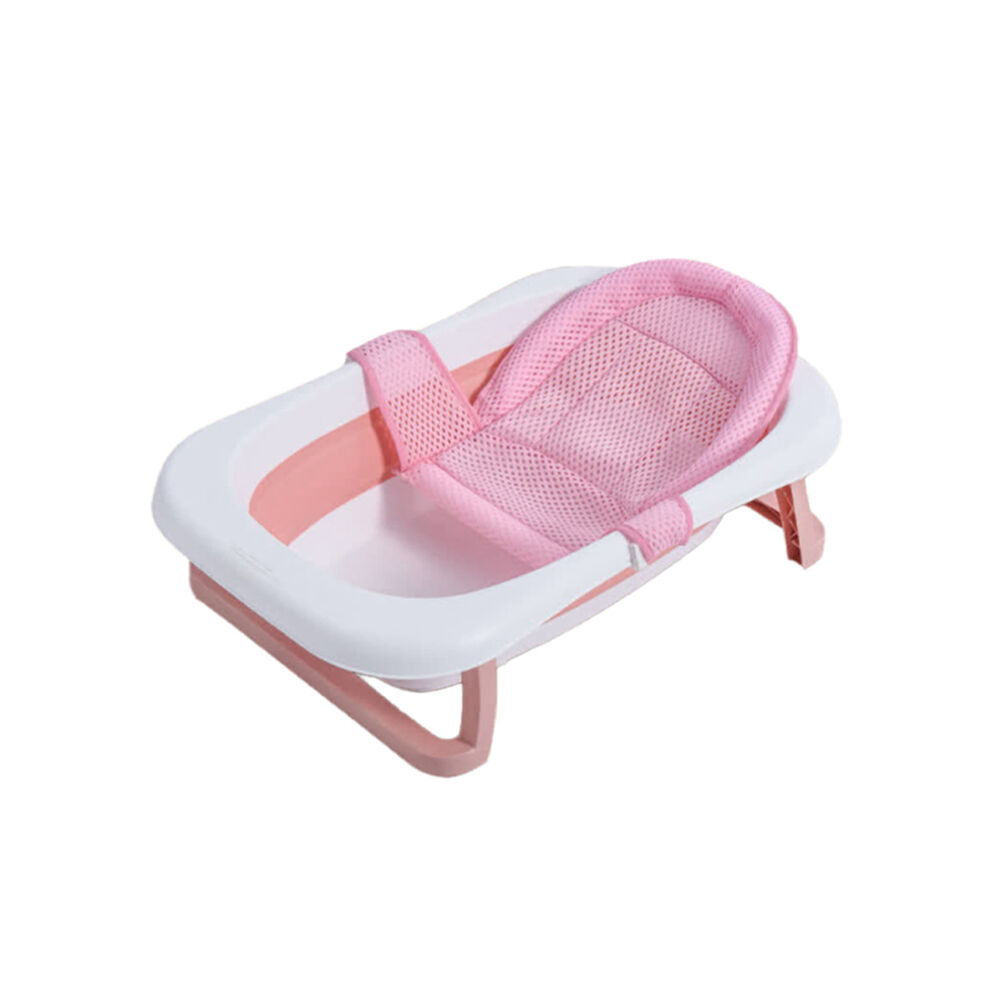 Bañera Plegable Bebé Con Malla Para Baño Rosa Babymine image number 0.0