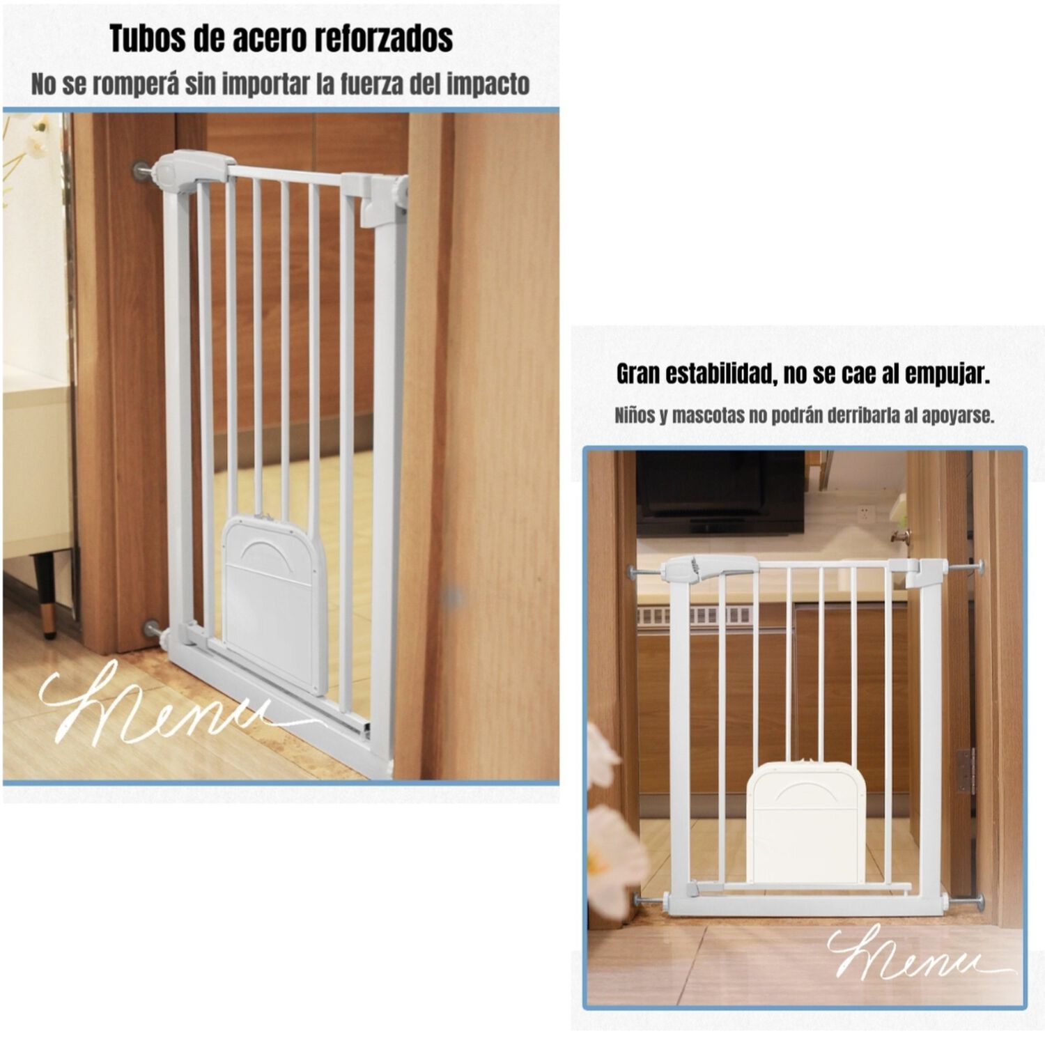 Puerta Seguridad Beb&eacute; Puertita Mascota 77-92cm Lubabycas image number 10.0