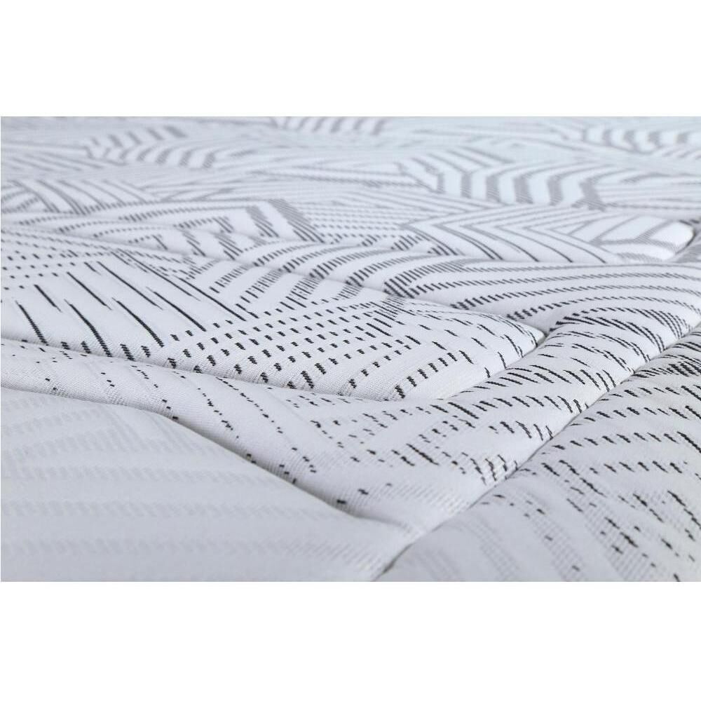 Cama Europea Rosen Tempo / King / Base Dividida + Set De Maderas Issey Grafito + Almohada Extra image number 2.0