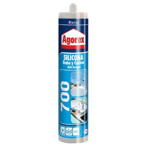 Silicona Baño Y Cocina Antihongos 700 Blanca 300ml - Agorex